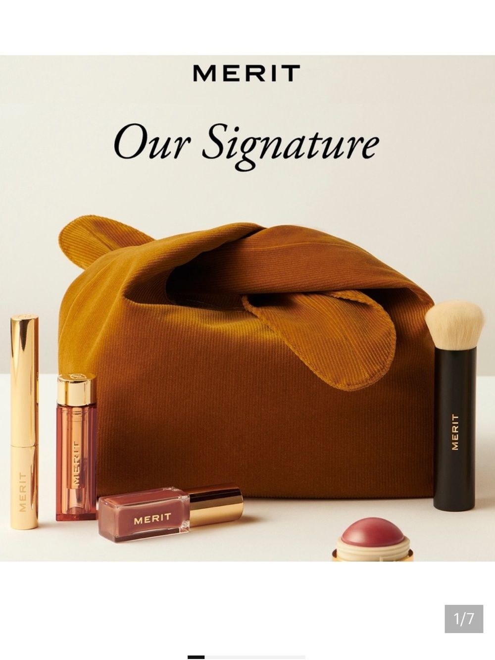 💛2 for $15! MERIT Signature Cosmetic Pouch